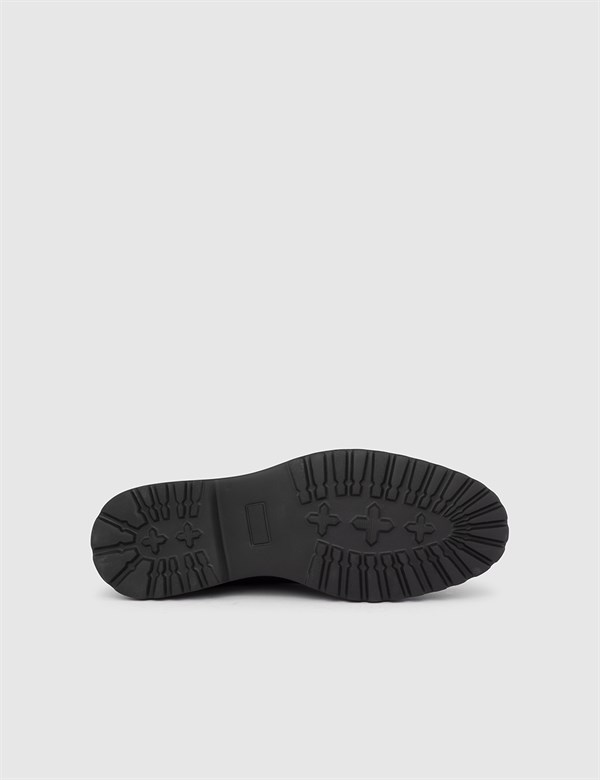 Nowra Antique Black Leather Men's Daily Shoe