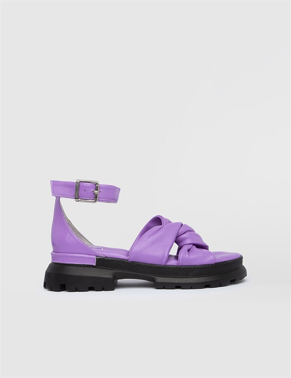 Atli Lilac Leather Women's Sandal