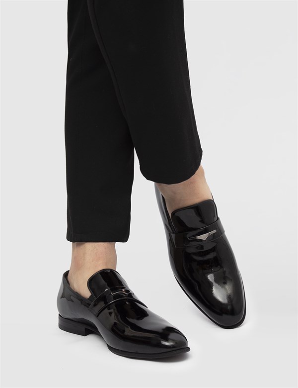 Avery Black Patent Leather Men's Loafer