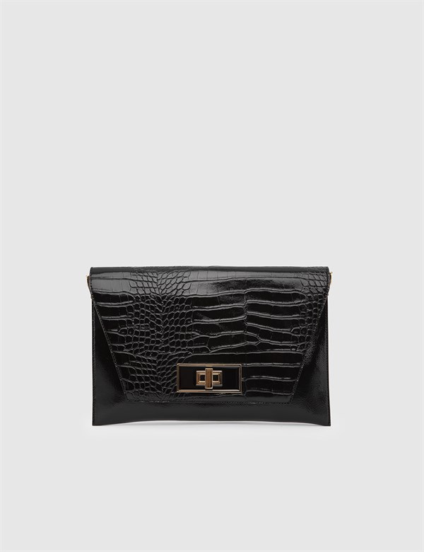 Basel Black Crocodile Women's Handbag