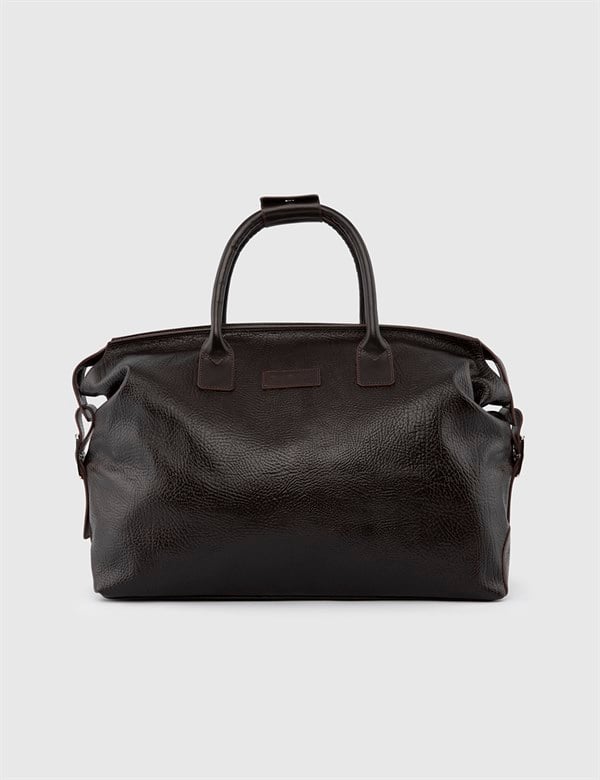 Breda Brown Floater Leather Unisex Suitcase