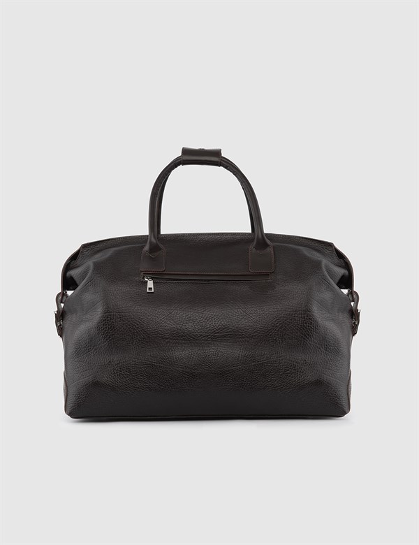 Breda Brown Floater Leather Unisex Suitcase