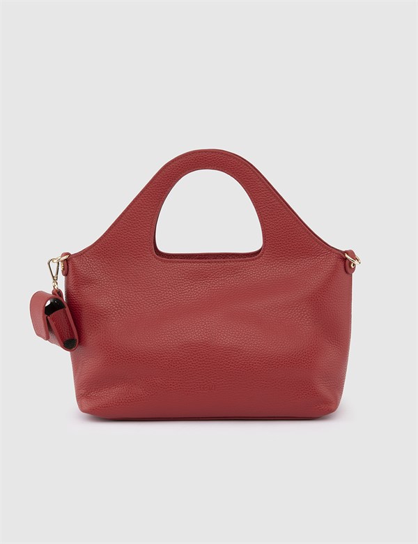 Busan Red Floater Leather Women's Handbag