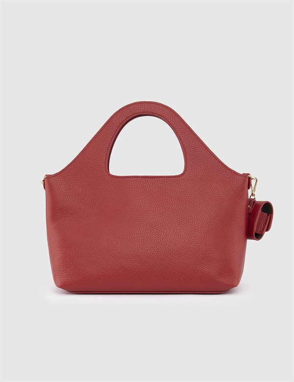 Busan Red Floater Leather Women's Handbag