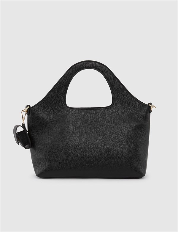 Busan Black Floater Leather Women's Handbag