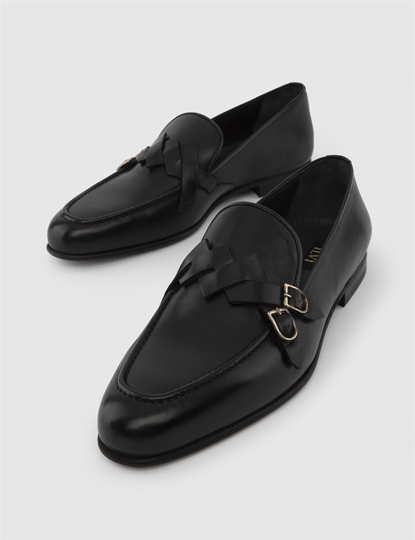 Conroy Black Leather Men's Loafer