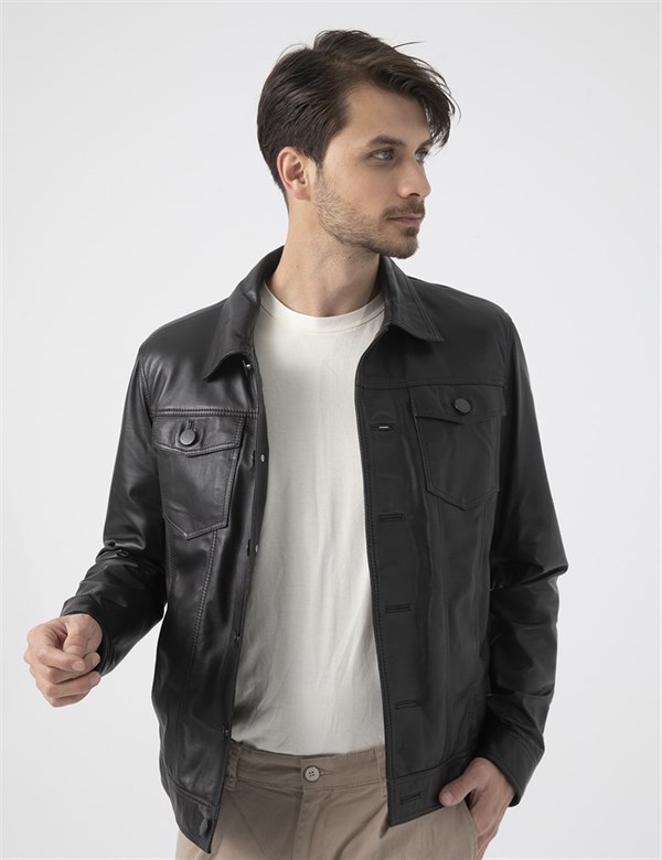 Cyril Brown Leather Men's Jacket