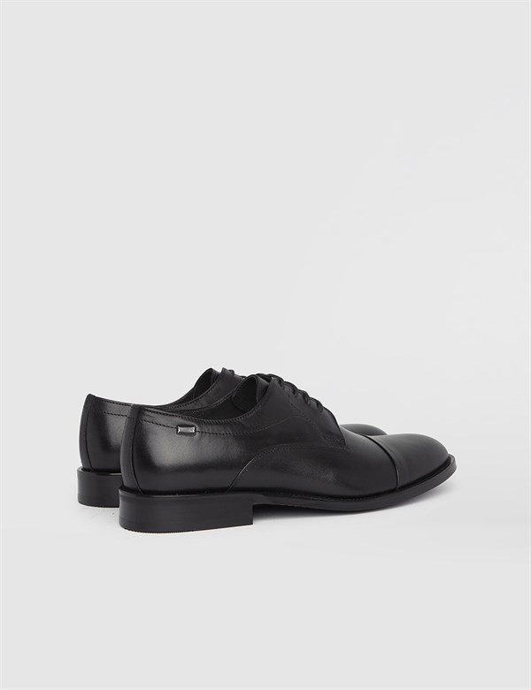 Ealing Antique Black Leather Men's Derby Shoe