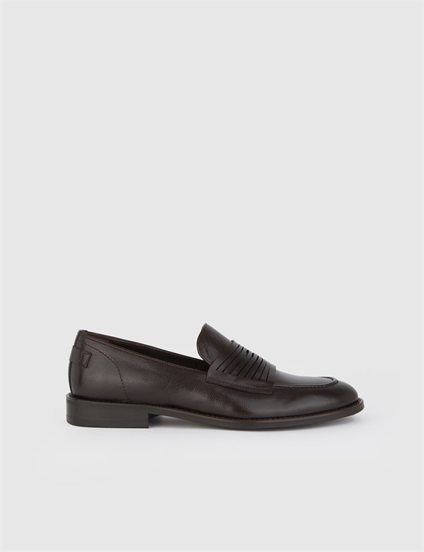 Jayla Hakiki Deri Erkek Kahverengi Klasik Ayakkabı