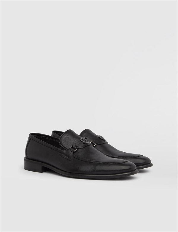 Maude Hakiki Deri Erkek Siyah Klasik Ayakkabı