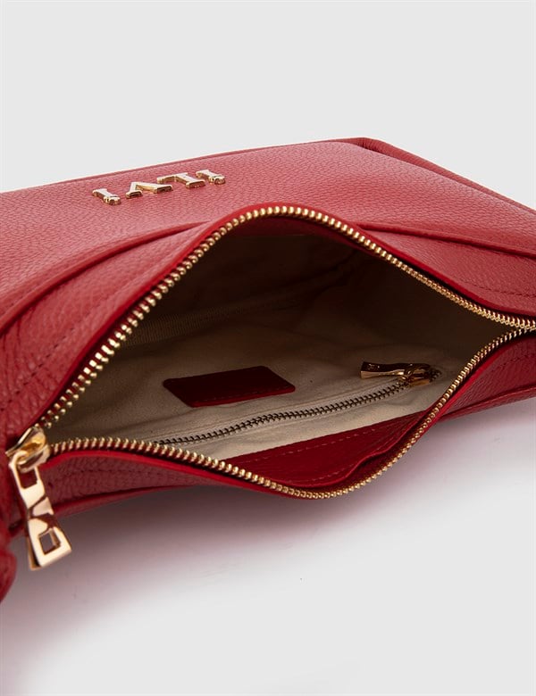 Mokpo Red Floater Leather Women's Handbag