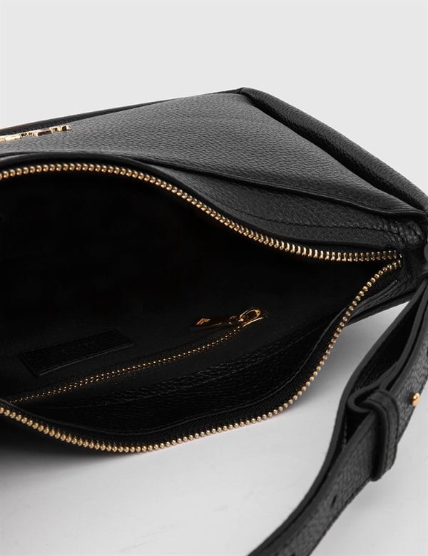 Mokpo Black Floater Leather Women's Handbag