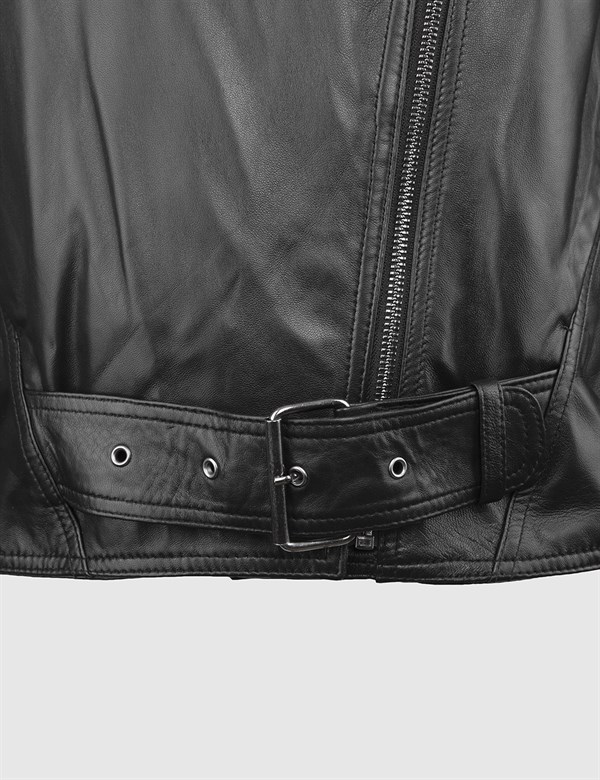 Narfi Black Leather Women's Jacket