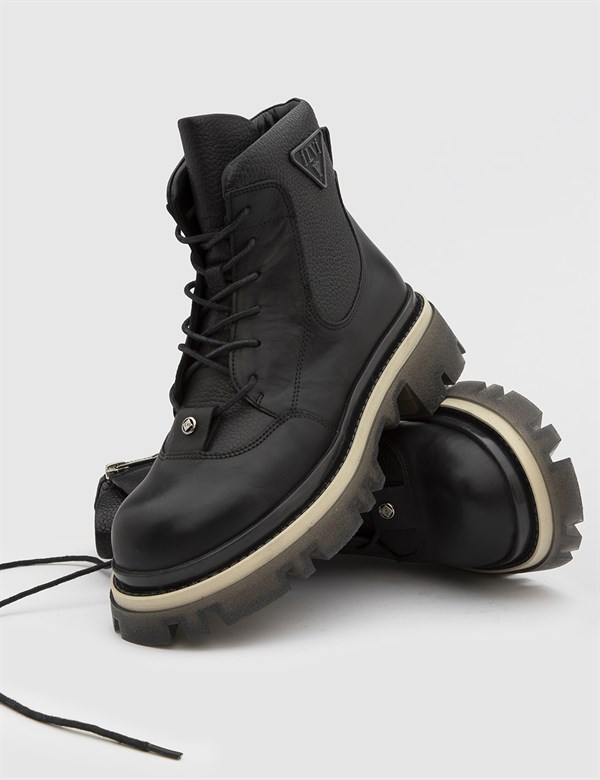Nico Black Leather Women's Boot