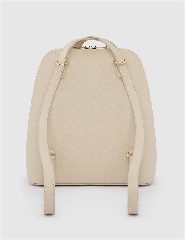 Osan Cream Floater Leather Women's Backpack