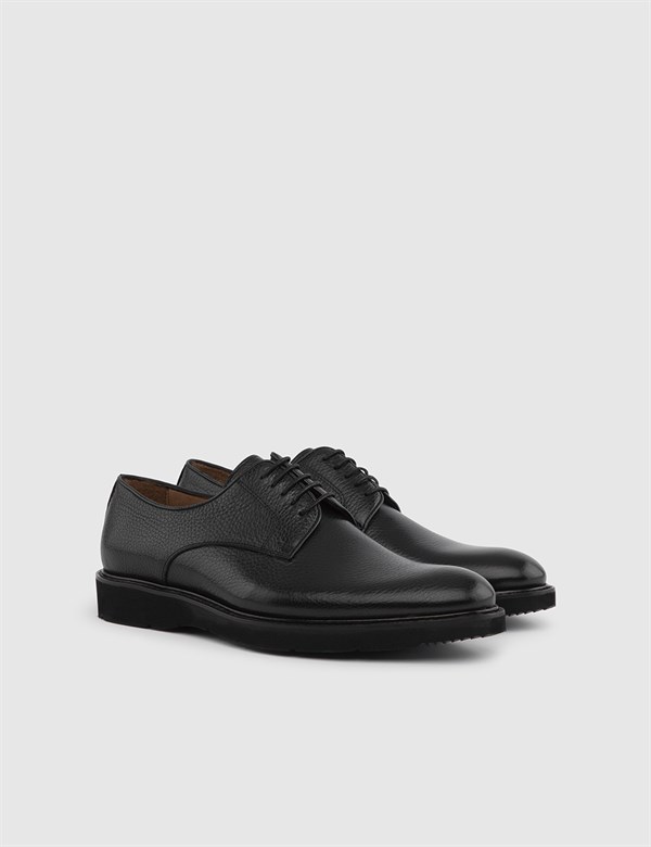 Pauli Black Floater Leather Men's Daily Shoe