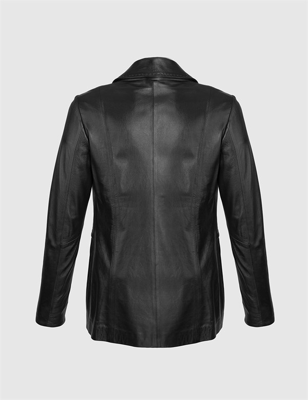 Skagi Black Leather Women's Jacket