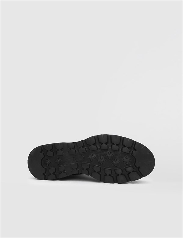 Sorbus Black Floater Leather Men's Boot