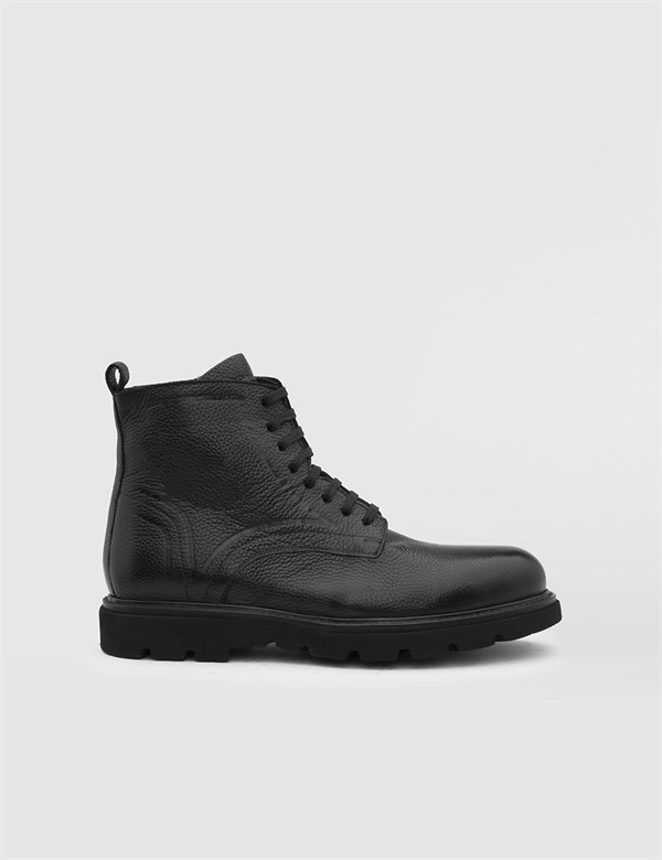 Sorbus Black Floater Leather Men's Boot