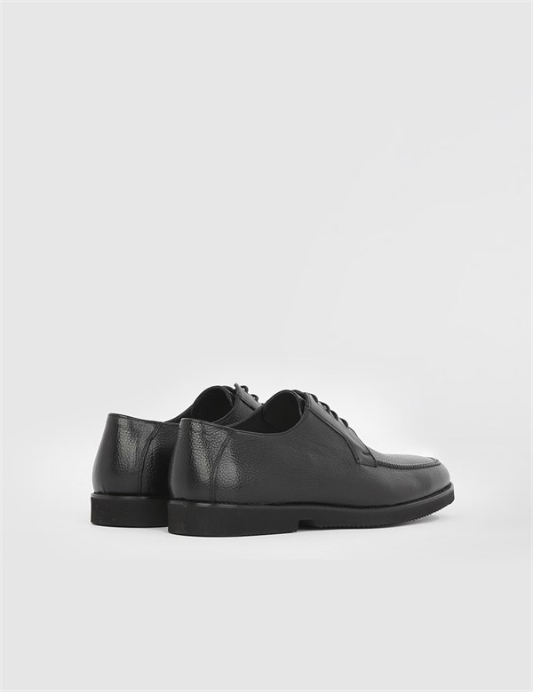 Tammi Black Leather Men's Derby Shoe