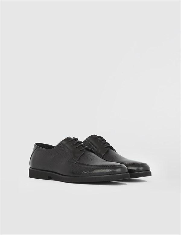 Tammi Black Leather Men's Derby Shoe