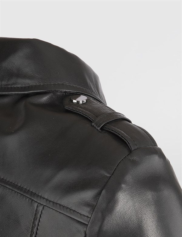 Uggi Black Leather Women's Jacket